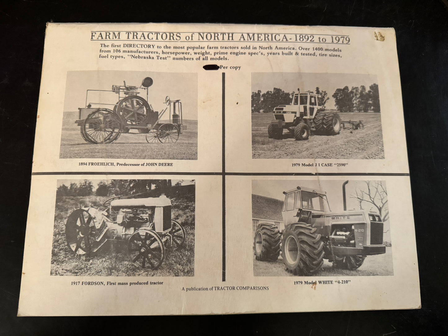 Farm Tractors of North America- 1892 to 1979