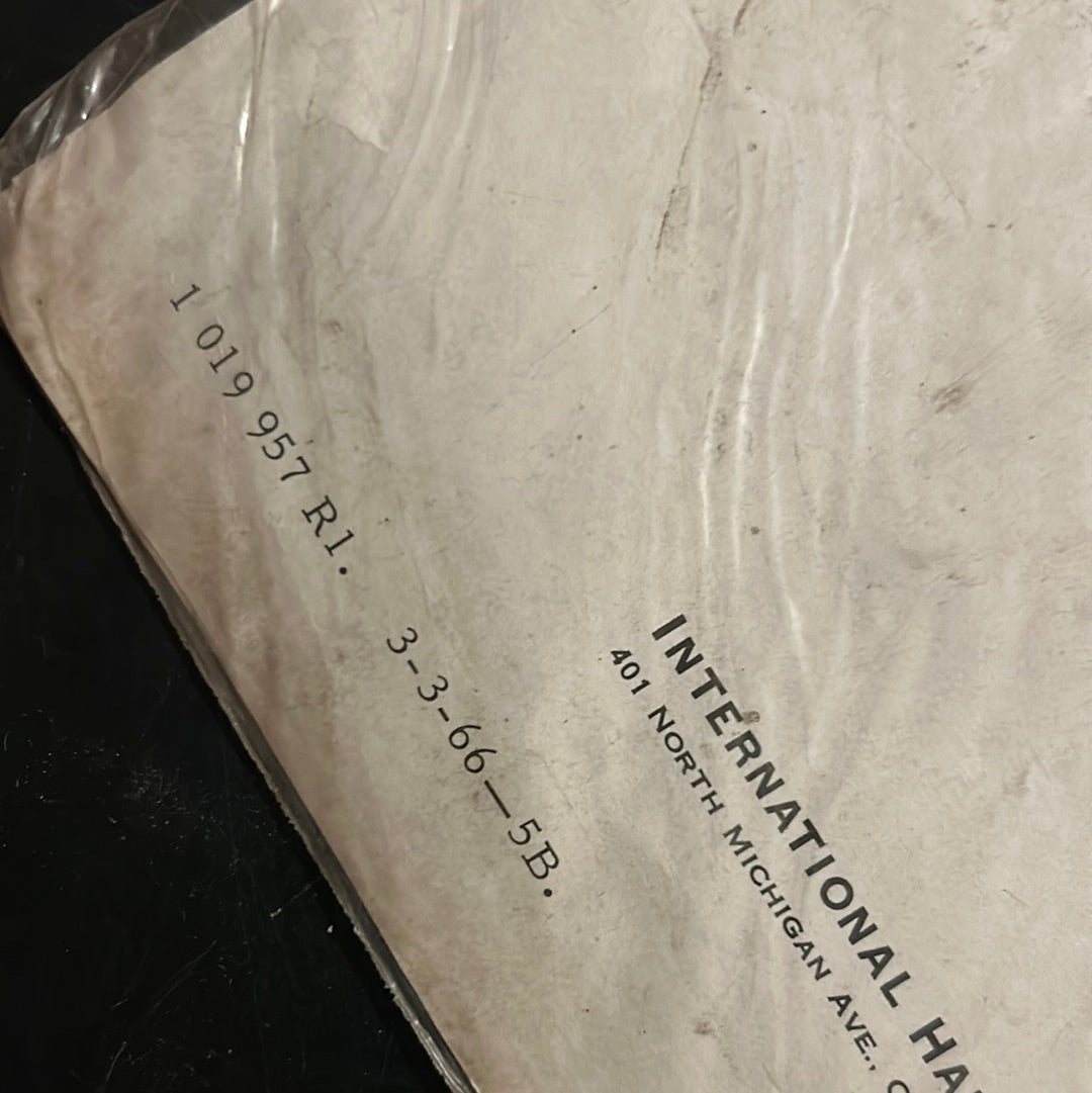 Single page Manuals, Supplements & Various Single Pages - IH & McCormick
