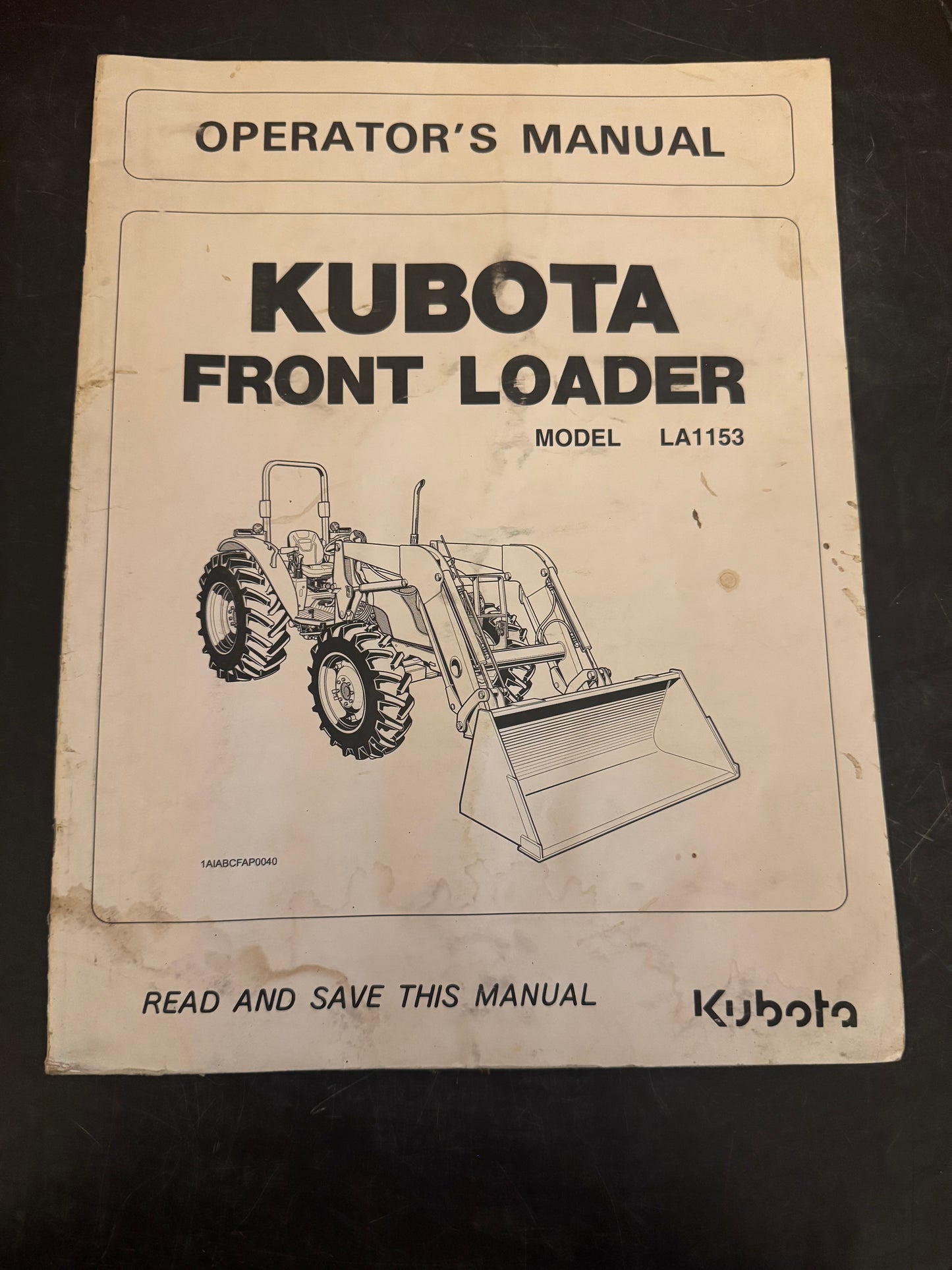 Kubota _ Front Loader model LA1153 _ Operator’s Manual