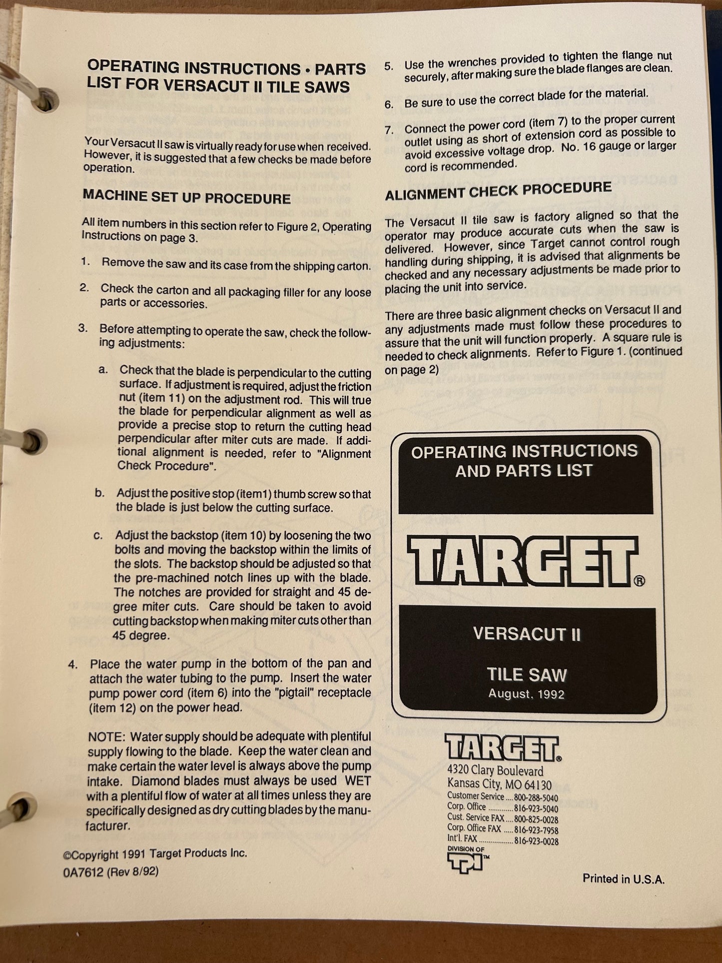 XANDER Target _ Saws & Etc Manuals vol 1
