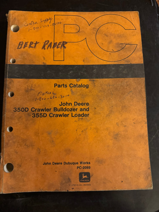 John Deere _ 350D Crawler Bulldozer & 355D Crawler Loader _ Parts Catalog