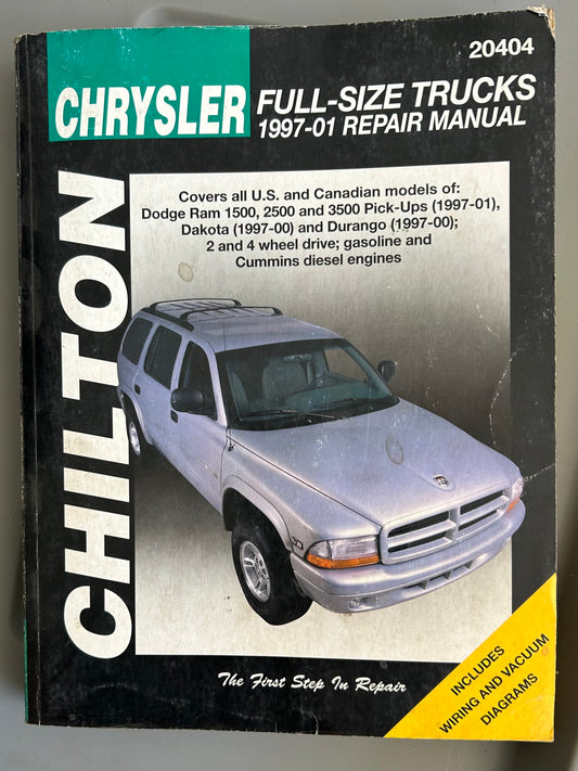 Chrysler Full-Size Trucks 1997-01 _ Chilton Repair Manual