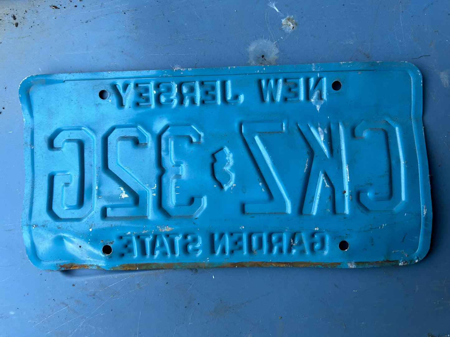 Vintage License Plate - New Jersey