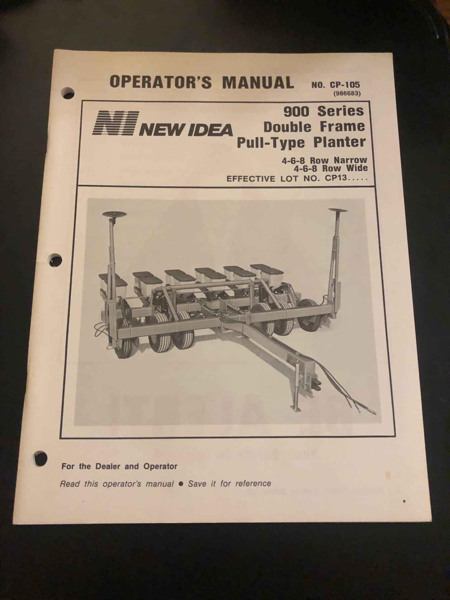 New Idea _ 900 Series Double Frame Pull-Type Planter CP-105 _ Operator’s Manual