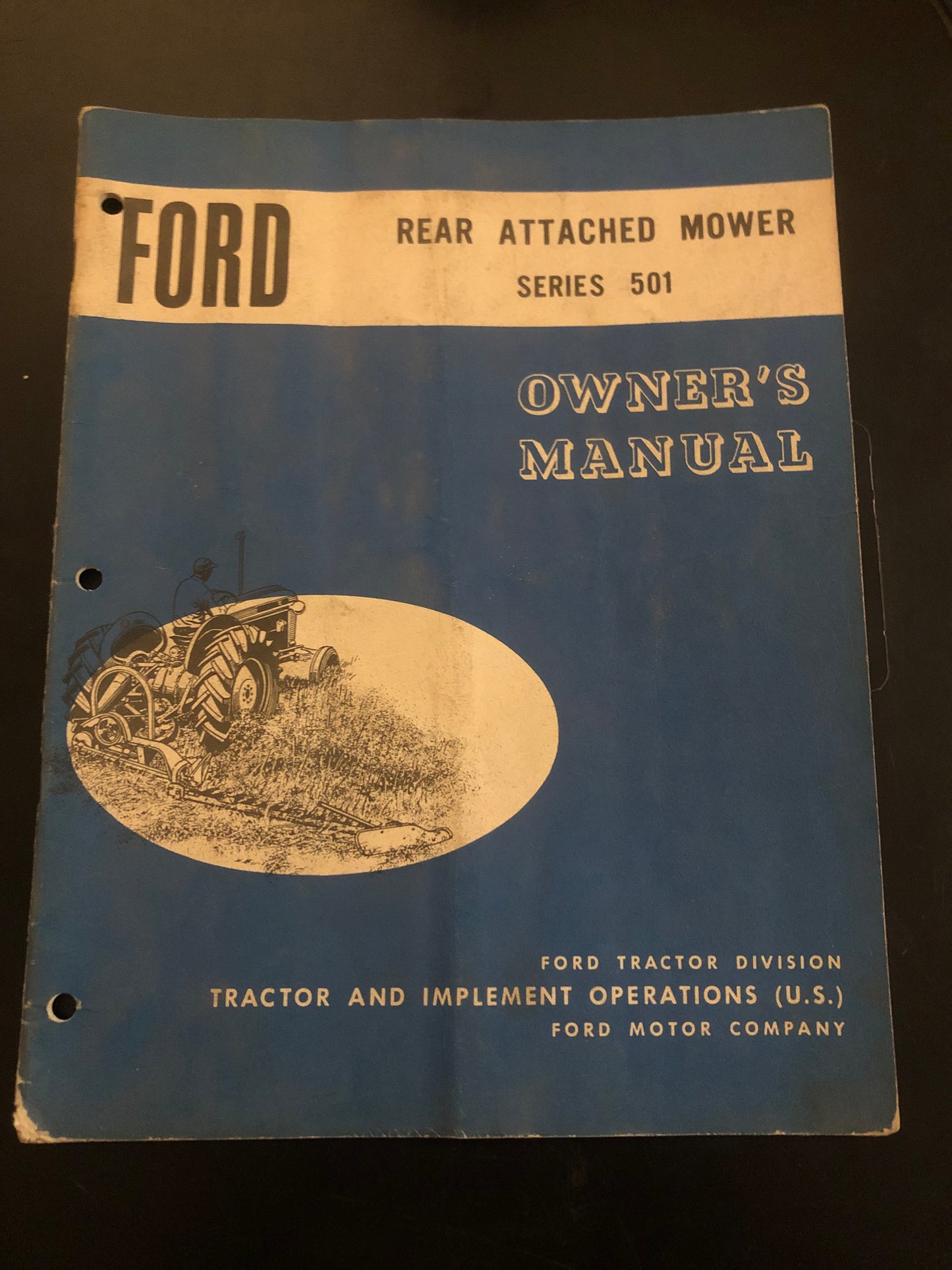 Ford _ rear attached mower series 501 _ Owner’s Manual