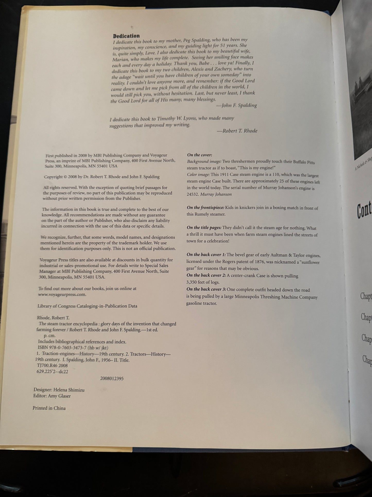 The Steam Tractor Encyclopedia by John F. Spalding and Dr. Robert T. Rhode