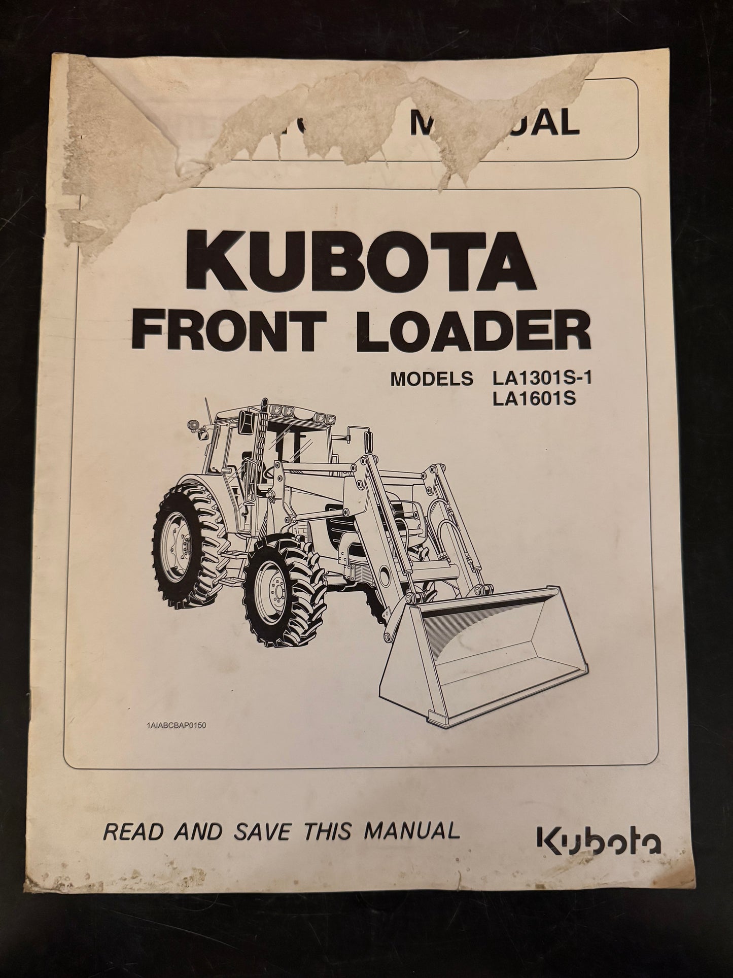 Kubota _ Front Loader models LA1301S-1 & LA1601S _ Manual