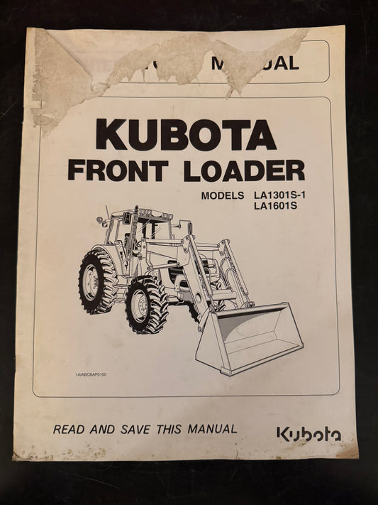 Kubota _ Front Loader models LA1301S-1 & LA1601S _ Manual