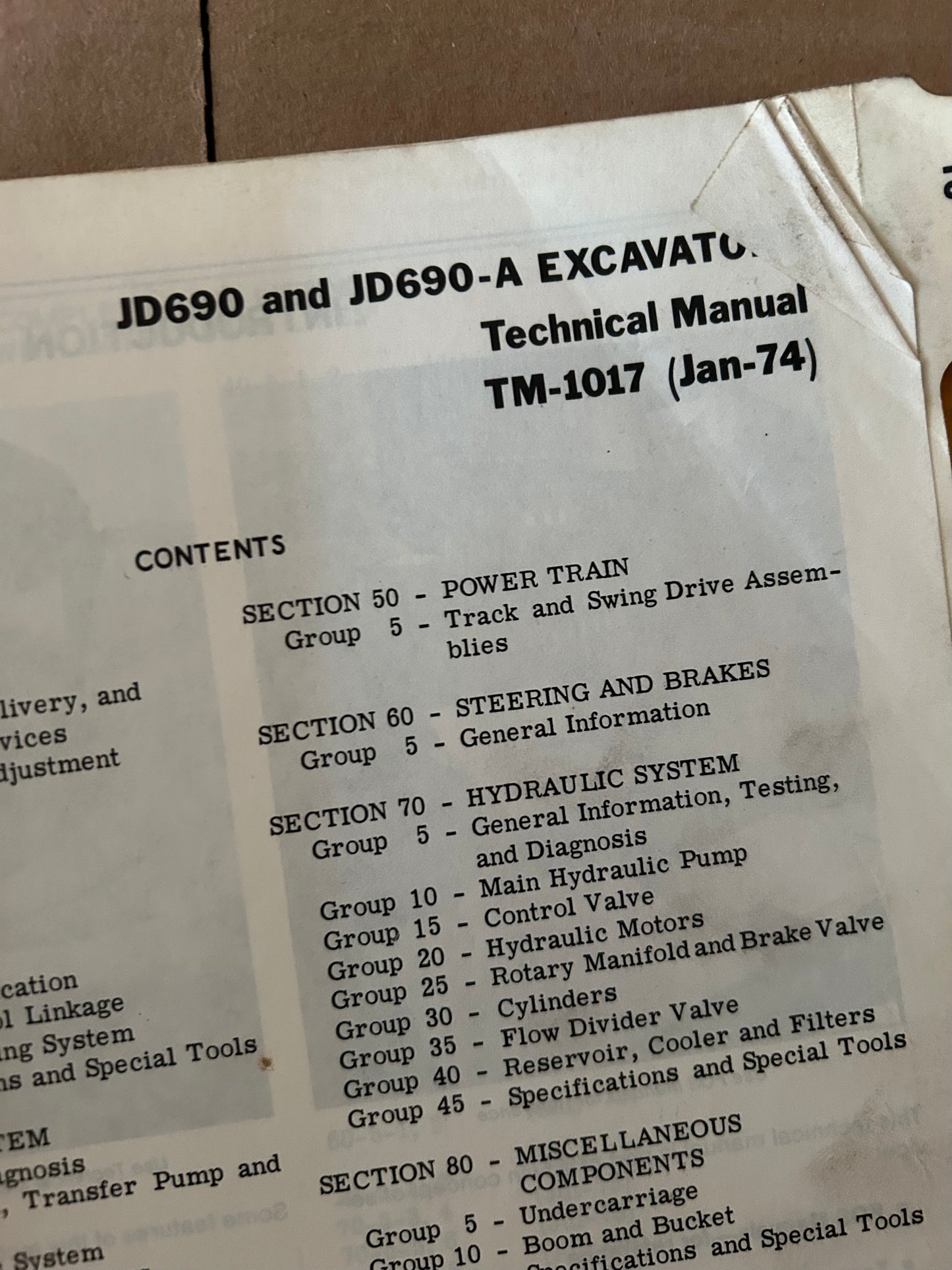 John Deere _ JD690 & JD690-A Excavator _ Technical Manual TM-1017