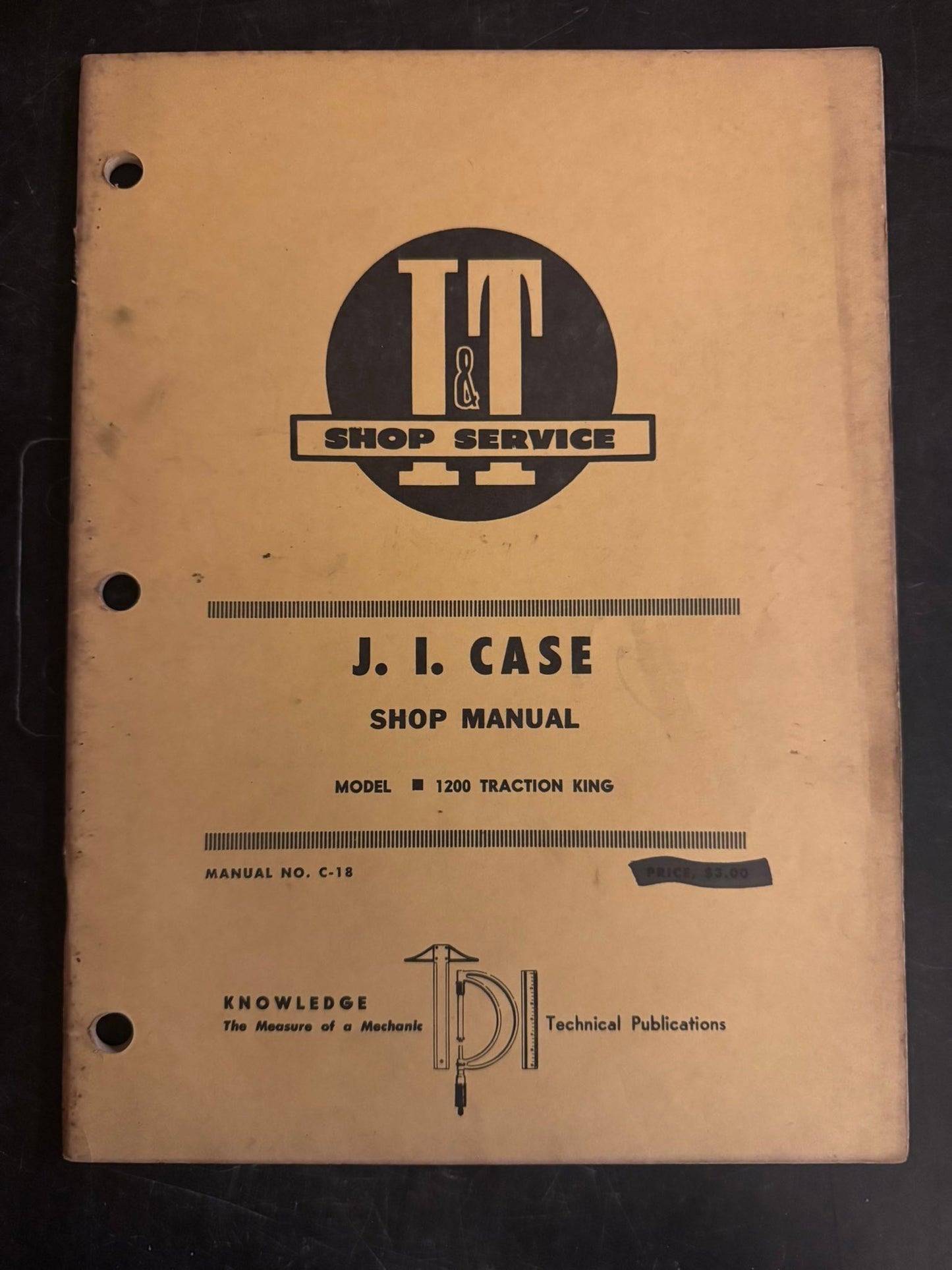 I&T _ JI Case model 1200 Traction King _ Shop Manual C-18