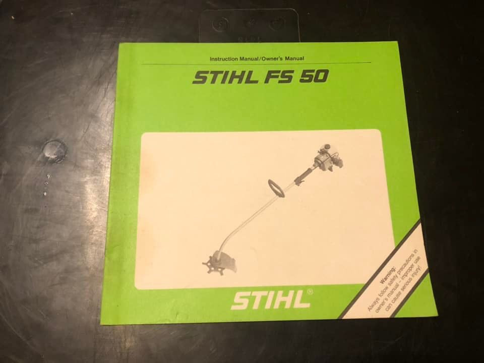 Stihl _ FS 50 Instructions & Owner’s Manual – Carmichael's Garage