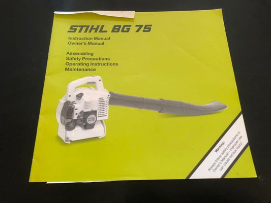 Stihl _ BG 75 Instructions & Owner’s Manual