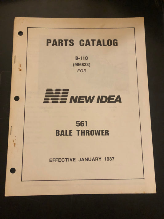 New Idea _ 561 Bale Thrower B-110 (986823) _ Parts Catalog