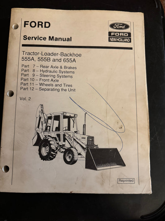 Ford-New Holland _ 555A, 555B, 655A Tractor-Loader-Backhoe _ Service Manual