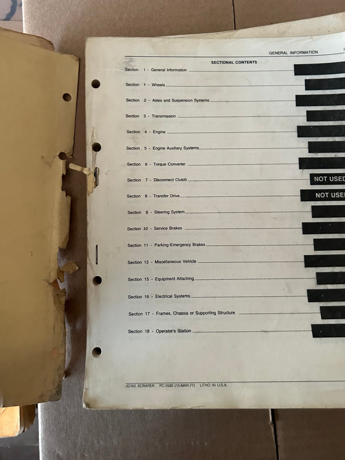 John Deere _ JD 762 Scraper + 2 Partial Revisions _ Parts Catalog PC-1520