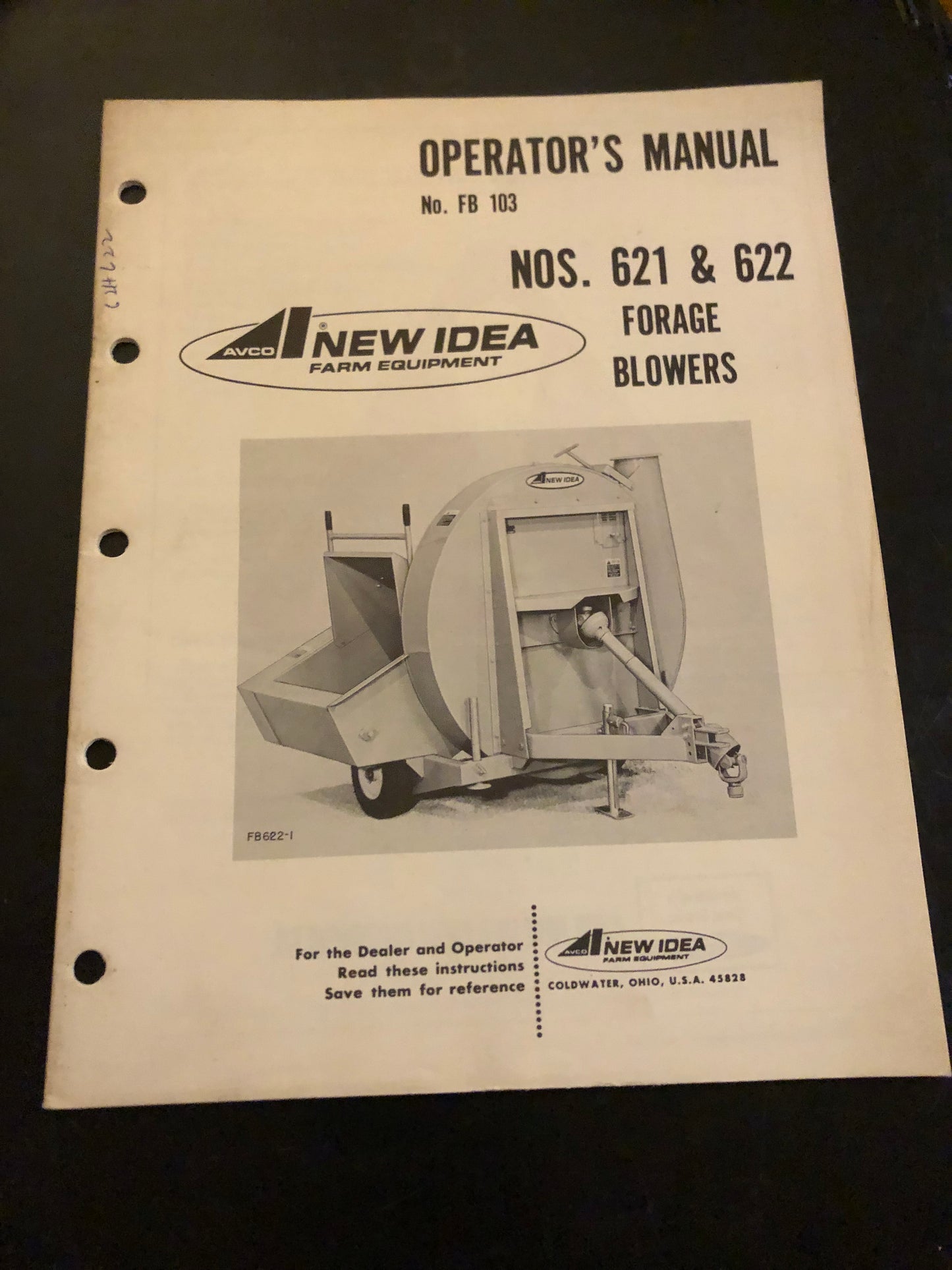 New Idea _ nos. 621 & 622 Forage Blowers FB 103 _ Operator’s Manual