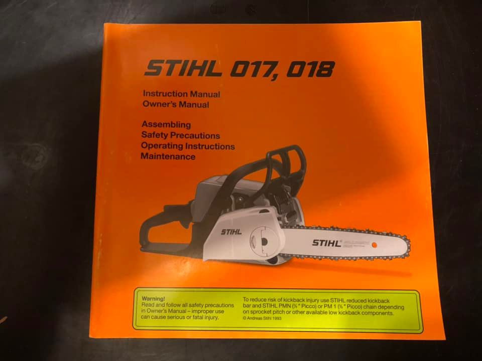 Stihl _ 017, 018 Instructions & Owner’s Manual