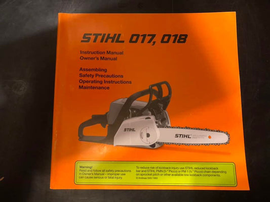 Stihl _ 017, 018 Instructions & Owner’s Manual