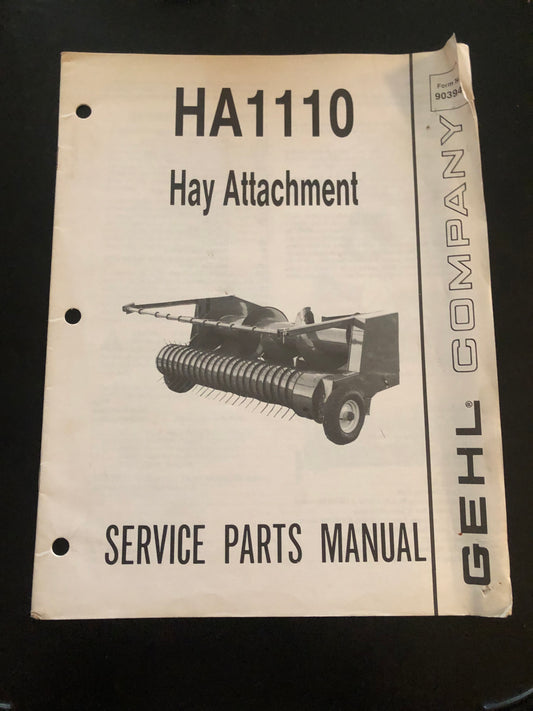 Gehl _ HA1110 Hay Attachment _ Service Parts Manual