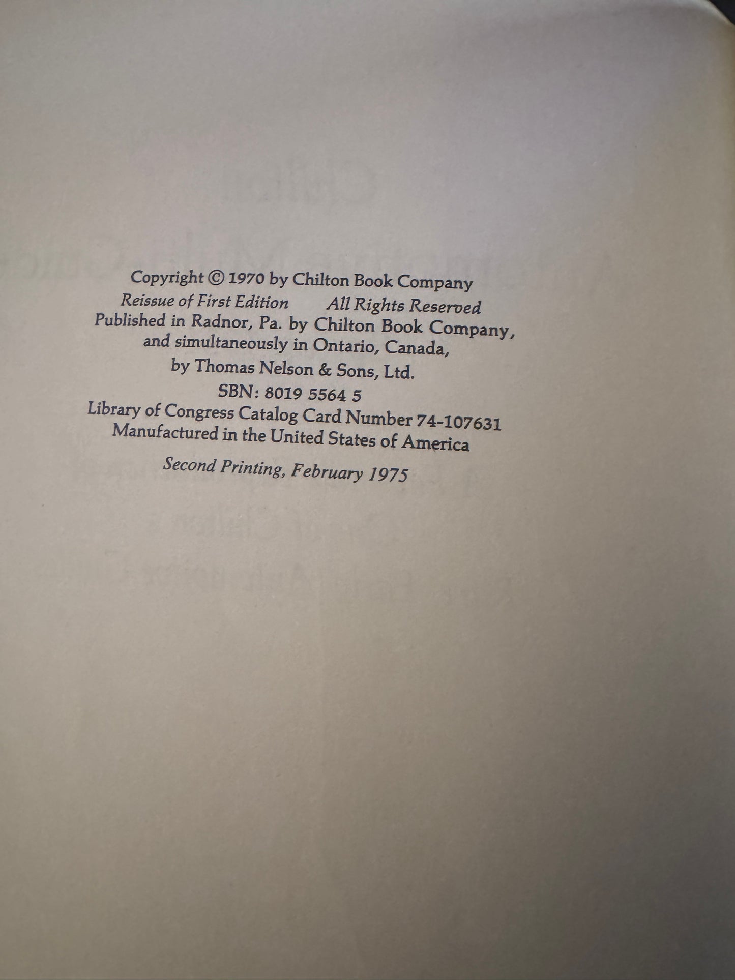 Chilton Spring 1931 Automotive Multi-Guide