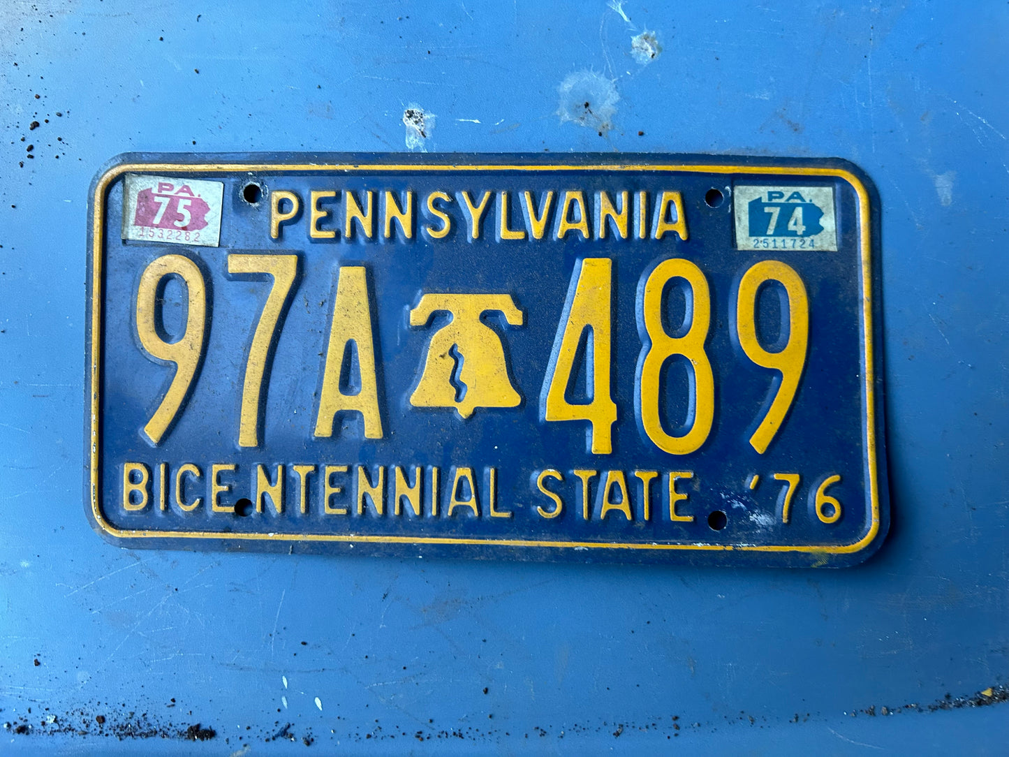 Vintage License Plates _ Pennsylvania Bicentennial ‘76