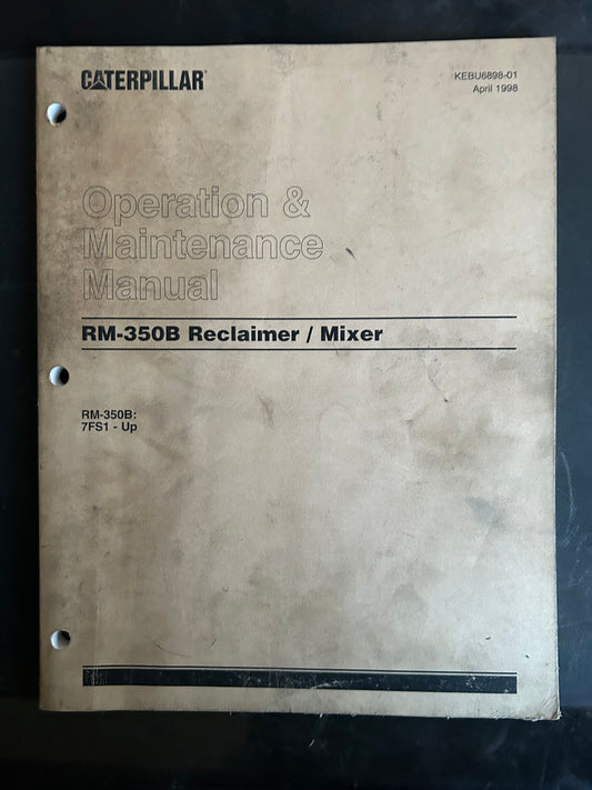 Caterpillar _ RM-350B Reclaimer Mixer _ Operation & Maintenance Manual