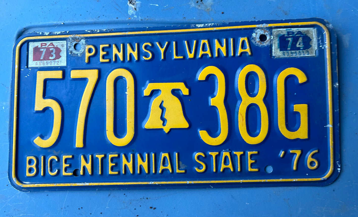 Vintage License Plates _ Pennsylvania Bicentennial ‘76