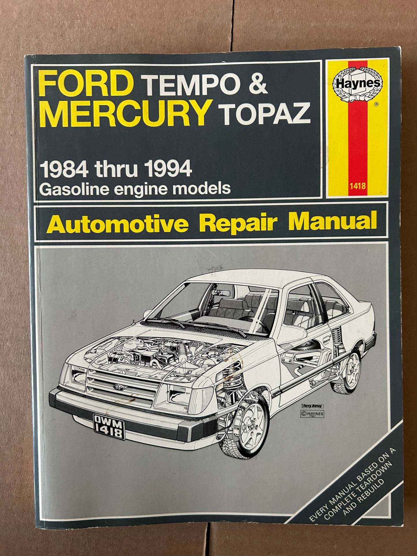 Ford Tempo & Mercury Topaz _ 1984 thru 1994 _ Haynes Automotive Repair Manual