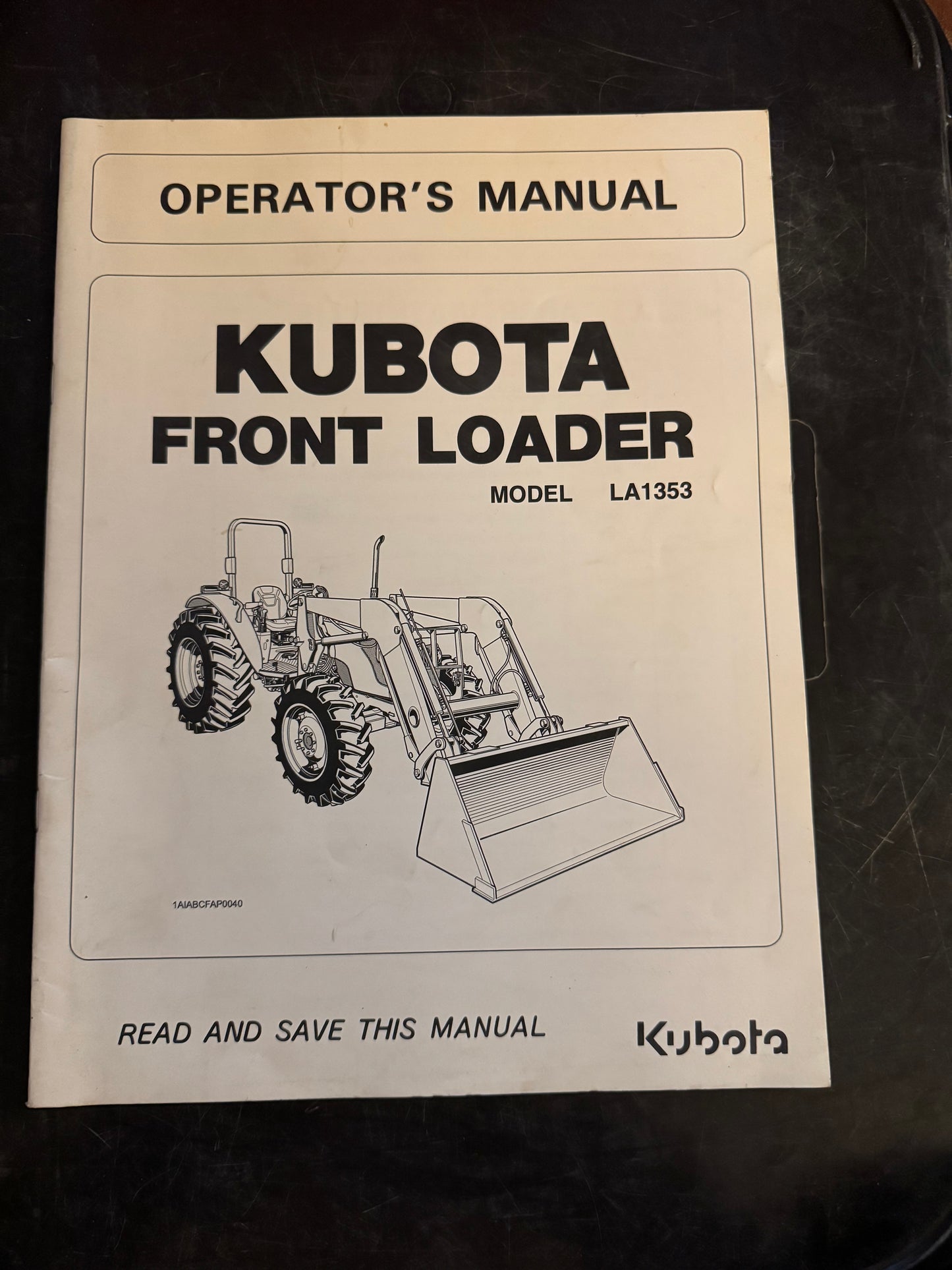Kubota _ Front Loader model LA1353 _ Operator’s Manual