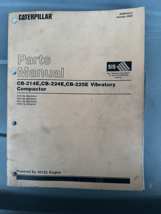 Caterpillar CB-214E,CB-224E, CB-225E Vibratory Compactor Parts Manual