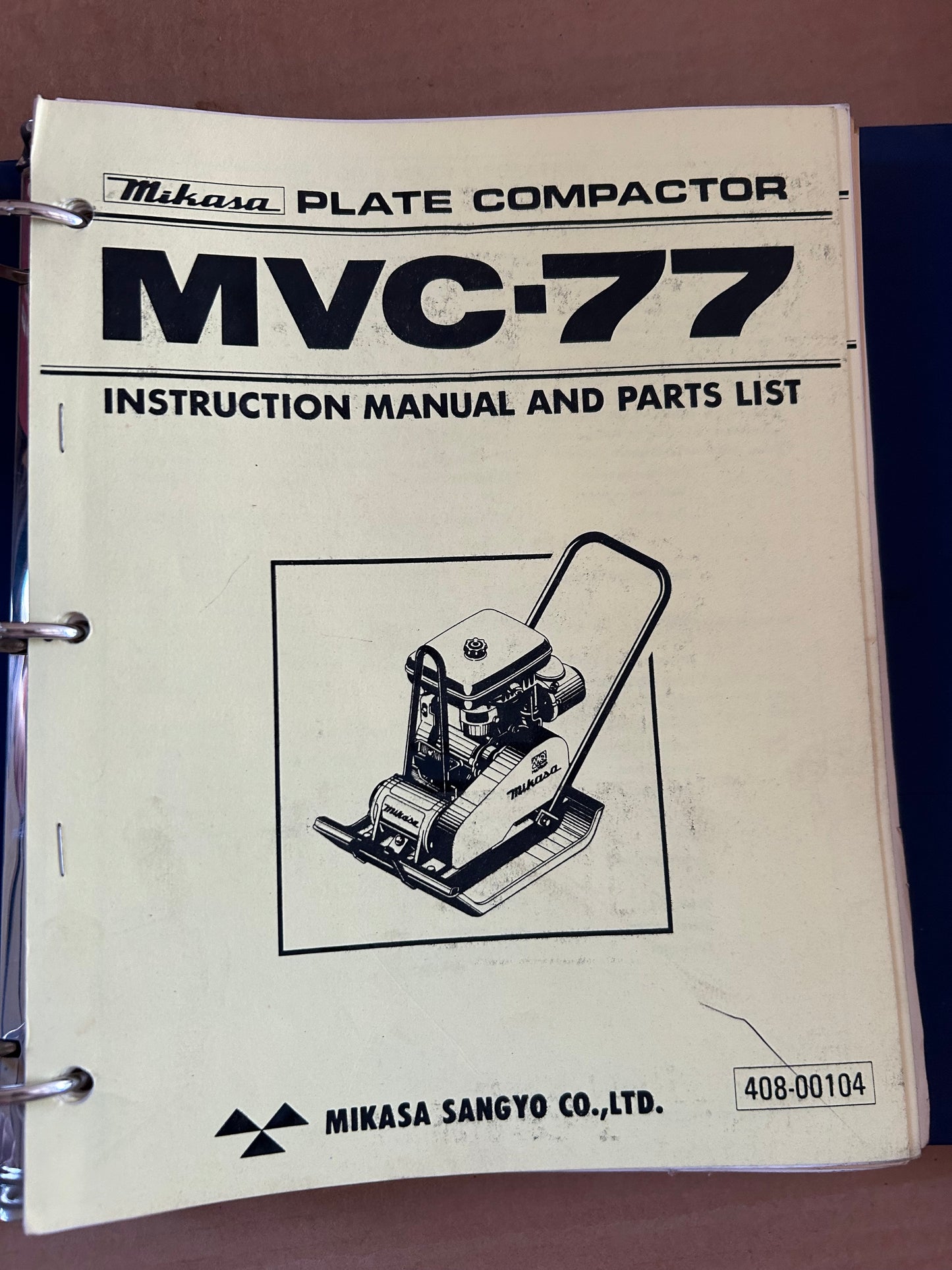 Mikasa _ Manuals Binder