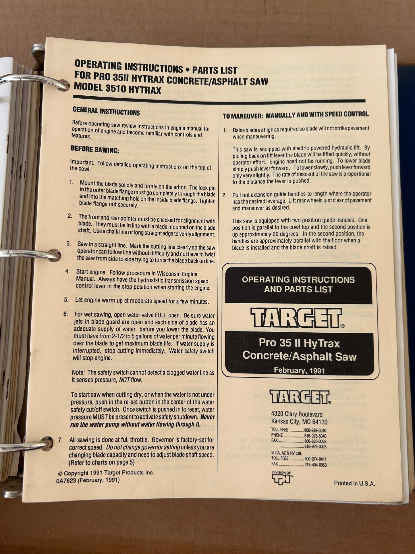 XANDER Target _ Saws & Etc Manuals vol 1