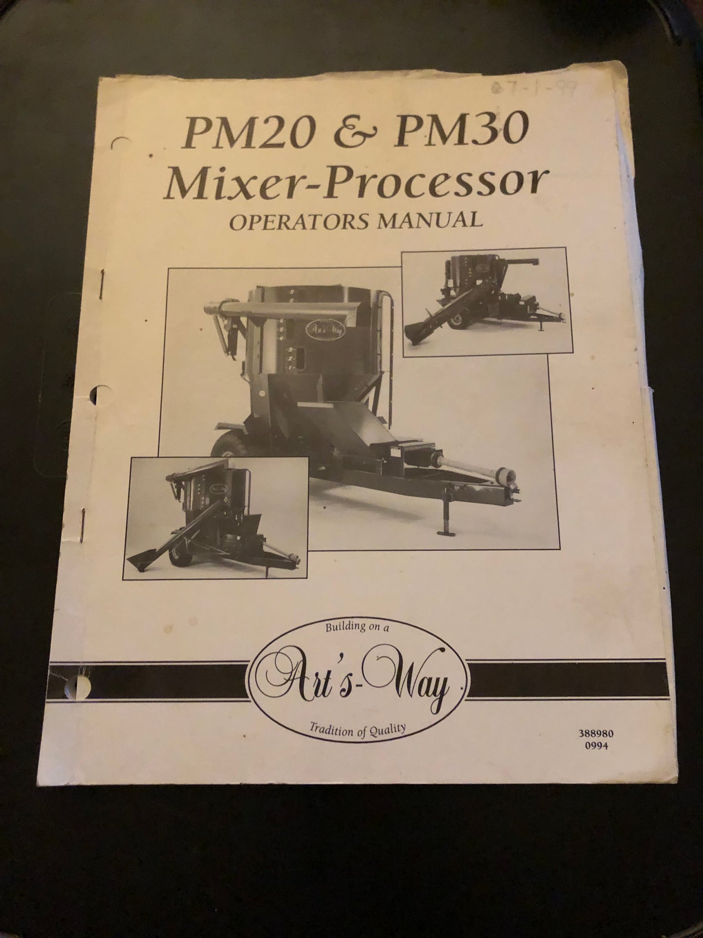 Art’s-Way _ PM20 & PM30 Mixer-Processor _ Operator’s Manual