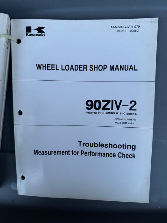 Kawasaki _ 90ZIV-2 Wheel Loader _ Troubleshooting & Measurement Shop Manual