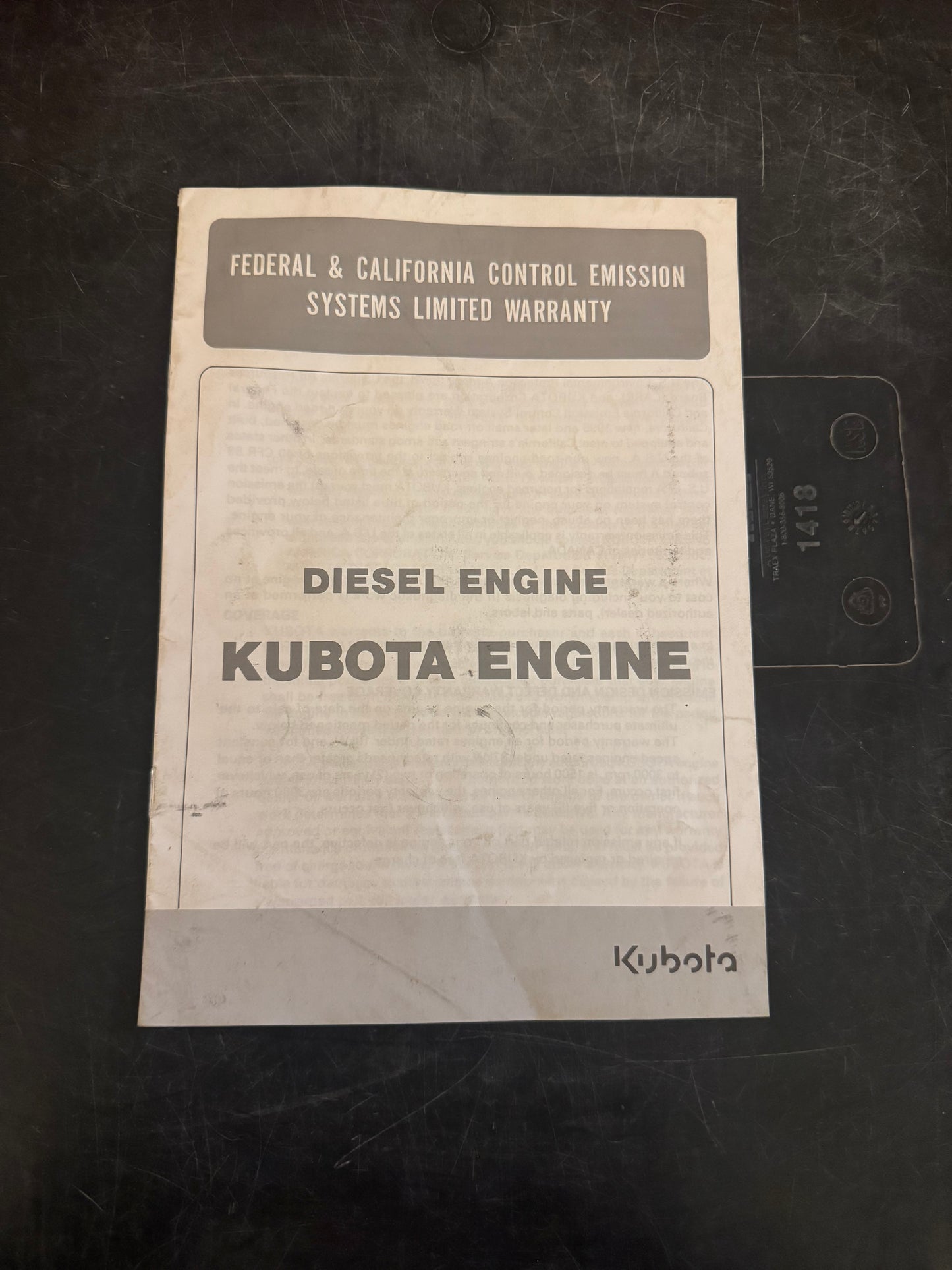 Kubota _ Diesel Engine _ Federal & California Control Emission System Limited Warranty