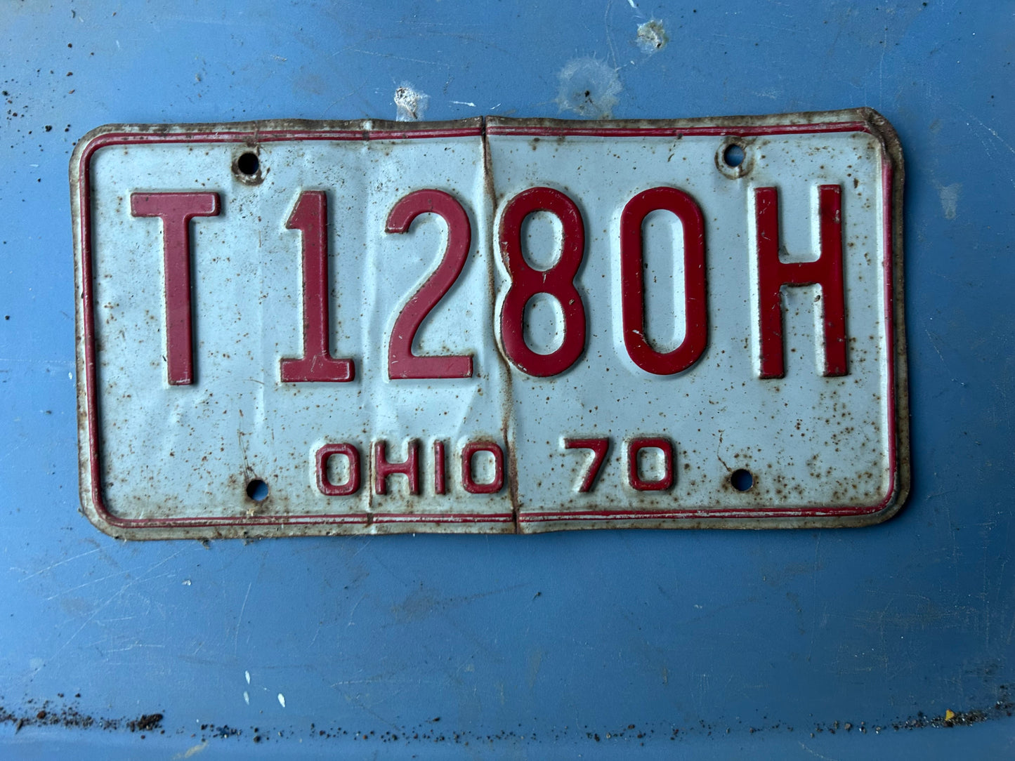Vintage License Plate - Ohio 1970