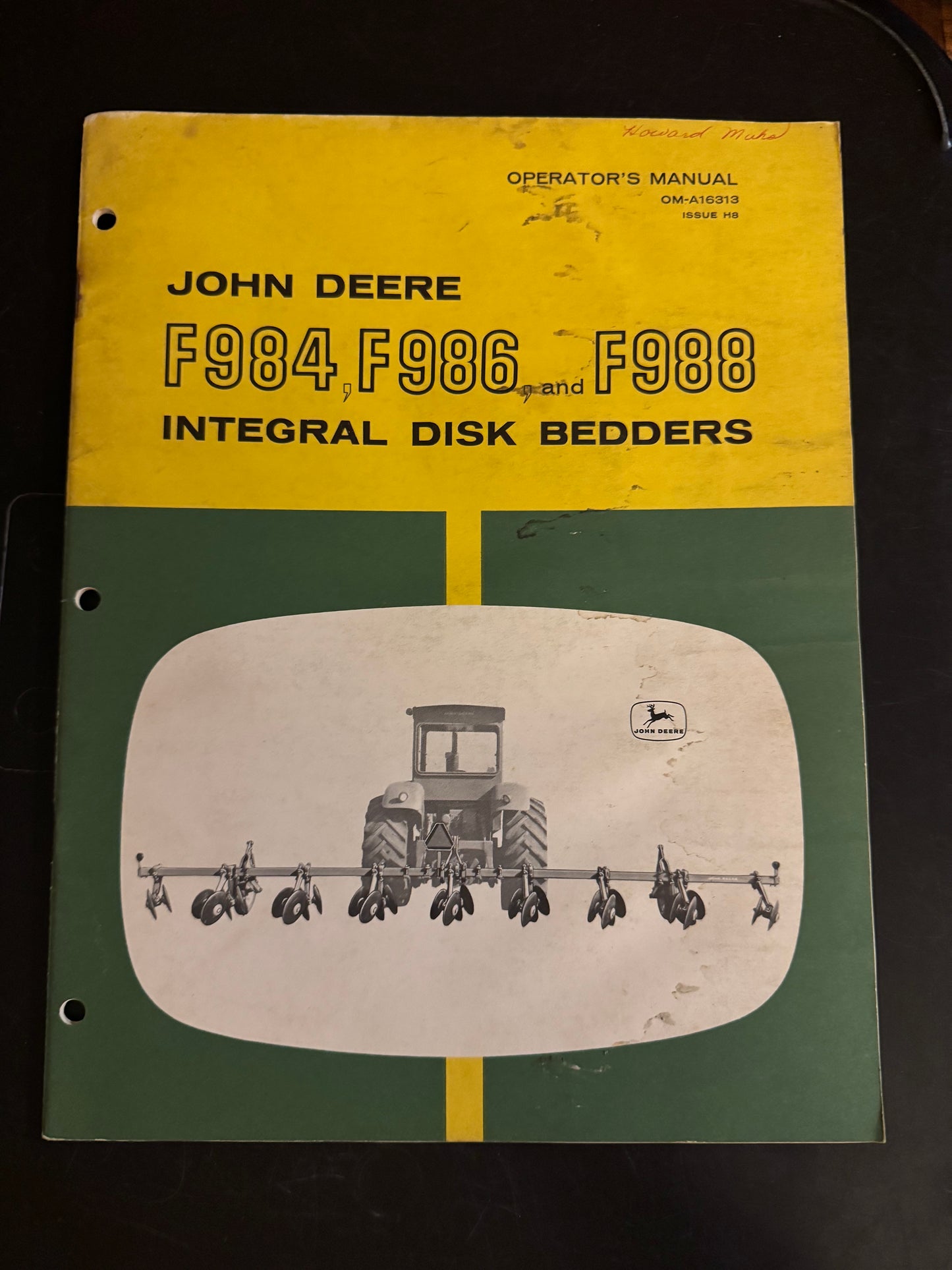 John Deere _ F984, F986 & F988 Integral Disk Bedders _ Operator’s Manual