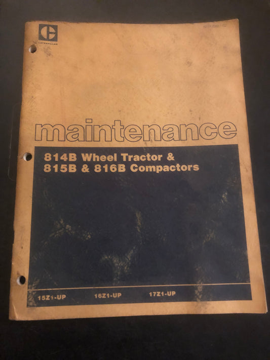 Caterpillar _ 814B Wheel Tractor & 815B/816B Compactors _ Maintenance