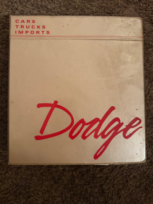 Dodge Marketing Binder 1989