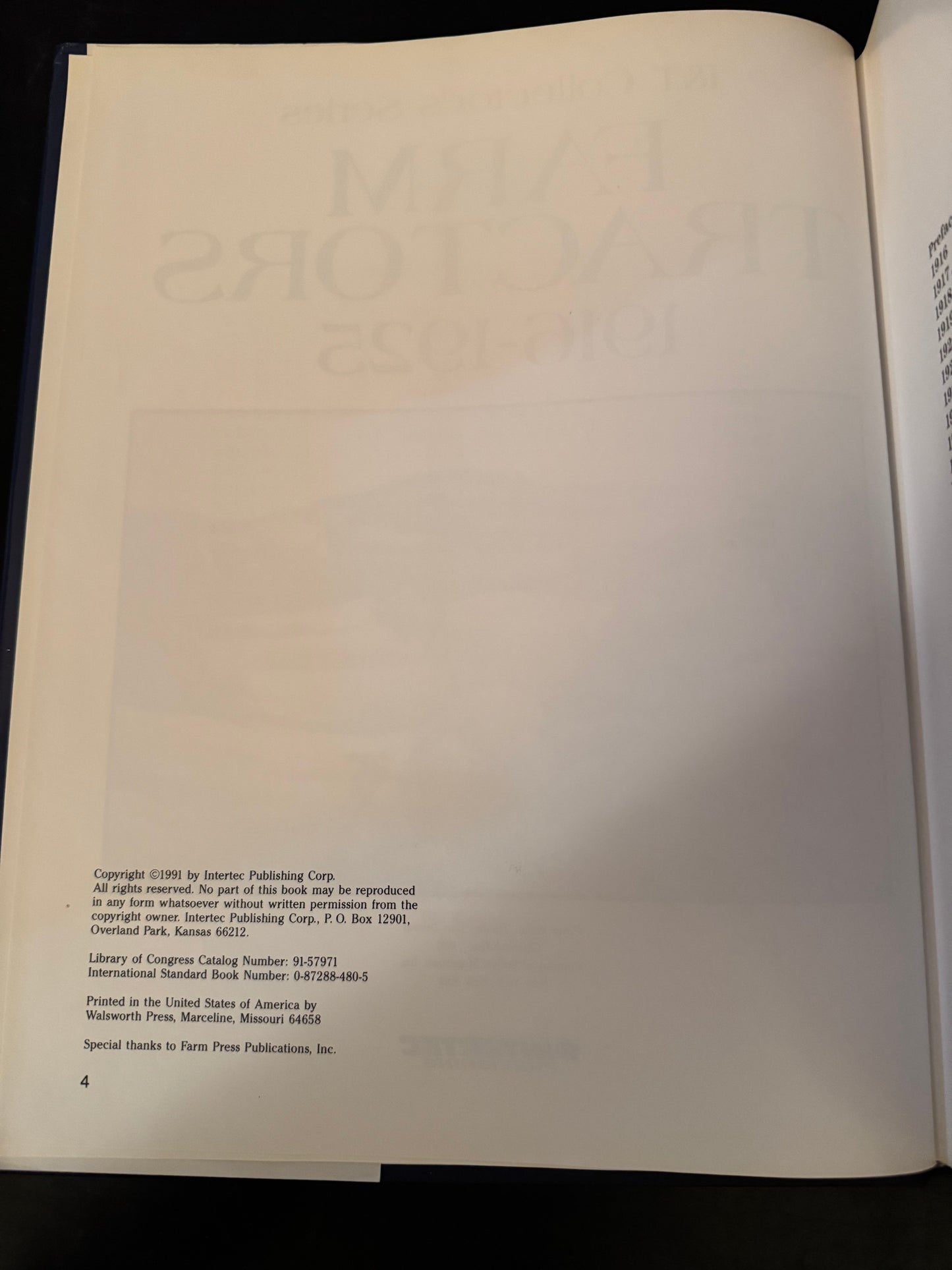 I & T Collector’s Series Farm Tractors 1916-1925