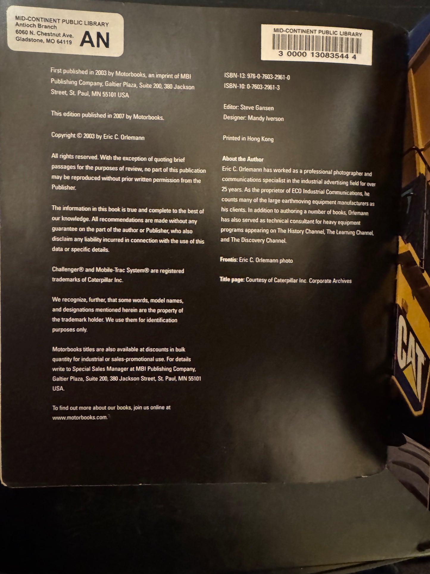 Caterpillar Century By Eric C. Orlemann