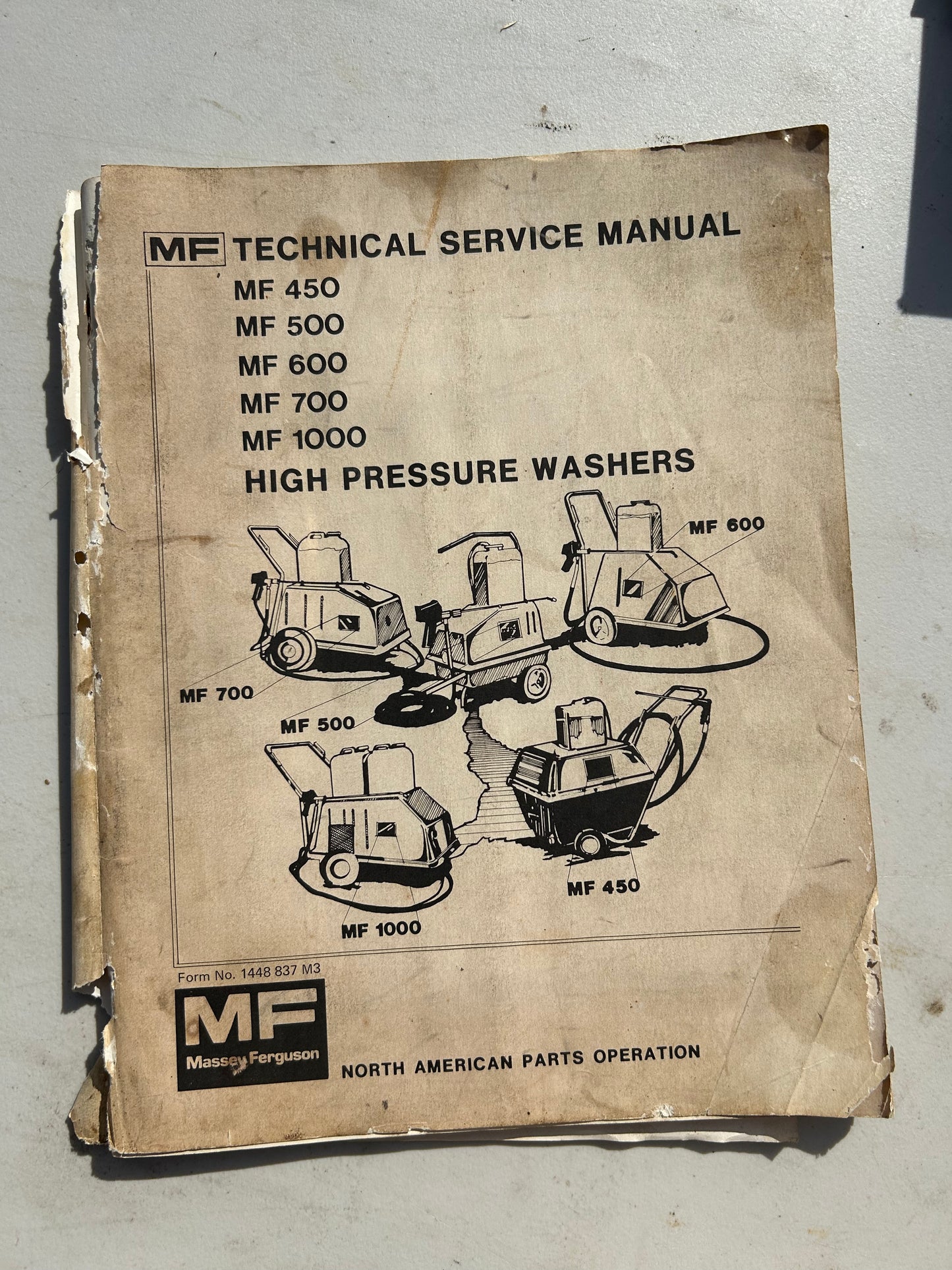 Massey Ferguson _ High Pressure Power Washer _ Technical Service Manual