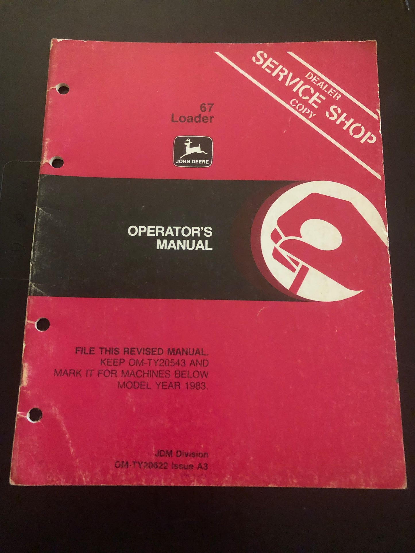 John Deere _ 67 Loader _ Operator’s Manual - OM TY20622 A3