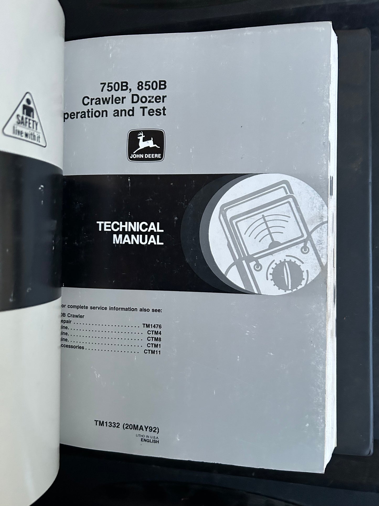 John Deere _ 750B & 850B Crawler Bulldozer _ Technical Manuals TM-1332 (20May92) & TM-1476 (30Sept93)