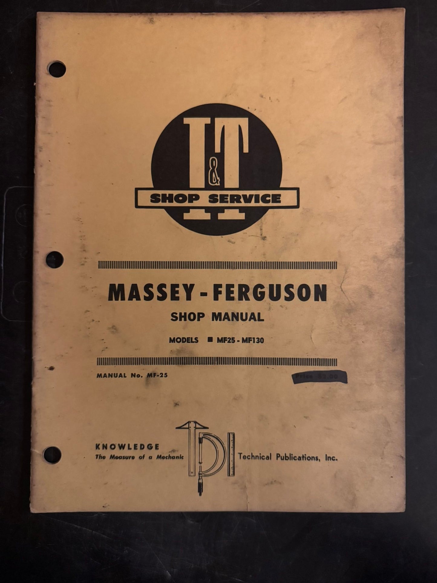 I&T _ Massey-Ferguson Models MF25-MF130 _ Shop Manual MF-25