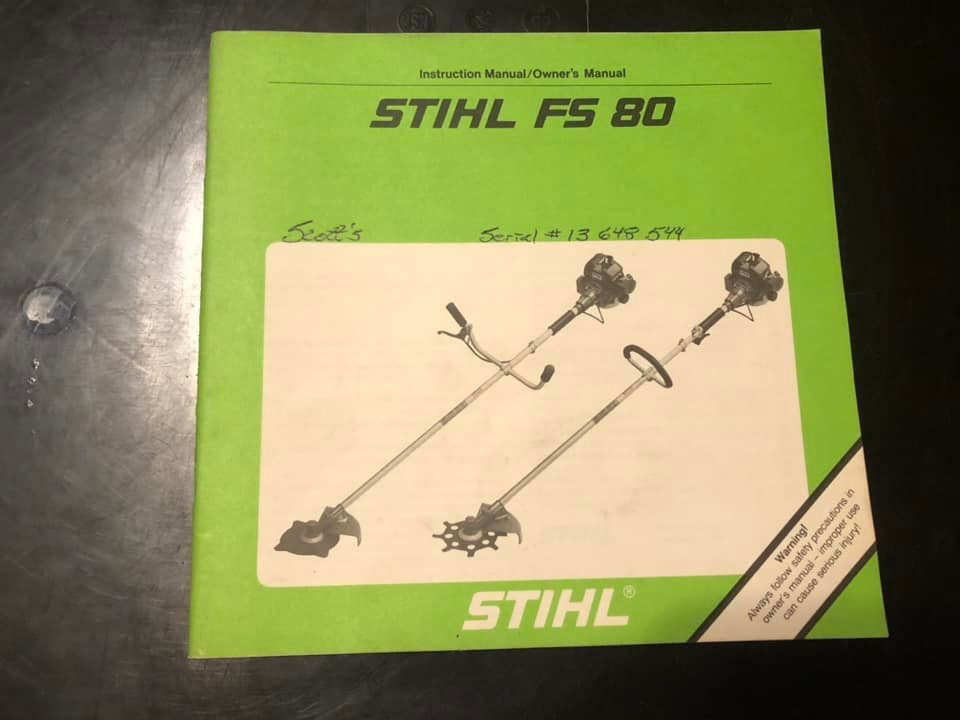 Stihl _ FS 80 Instructions & Owner’s Manual