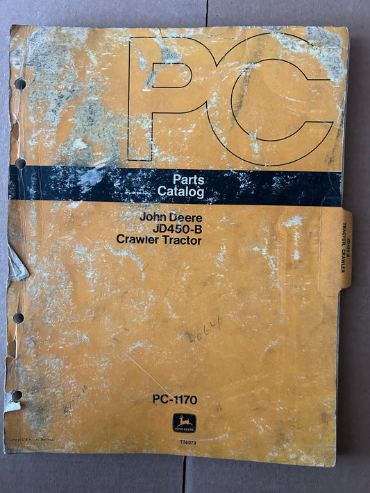 John Deere _ JD 450-B Bulldozer _ Parts Catalog PC-1170