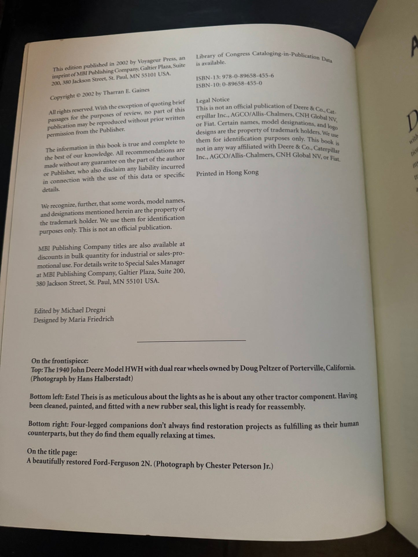 How To Restore Classic Farm Tractors by Tharran E. Gains