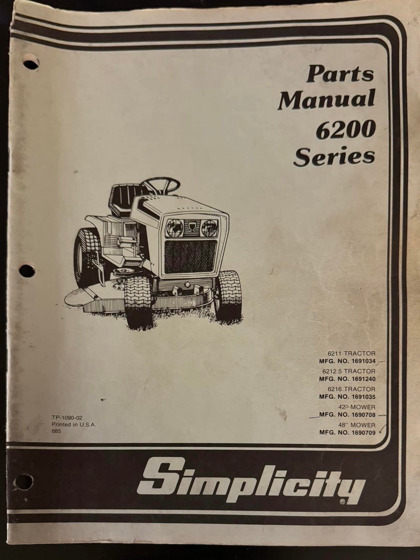 Simplicity 6200 Series _ Parts Manual