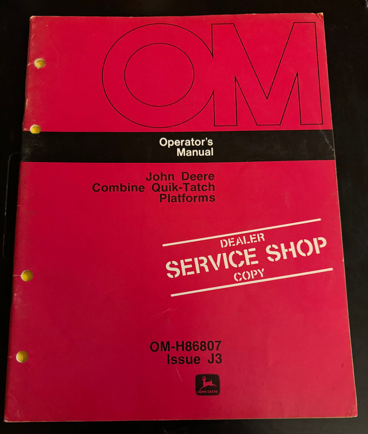 John Deere _ Combine Quik-Thatch Platforms _ Operator’s Manual